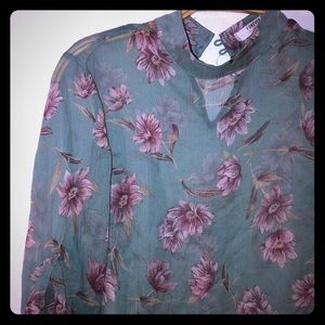 Forever 21 sheer blouse